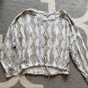 Express Snakeskin Top